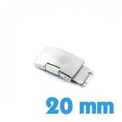 Boucle déployante 20 mm métal pour bracelet montre pas cher