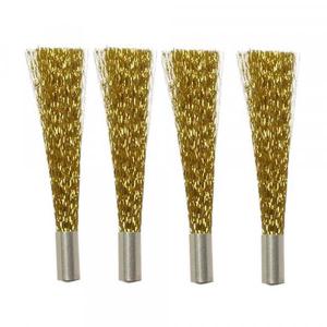 Lot de 4 recharges pour Brosse Laiton format stylo 12 cm