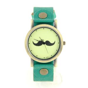 Montre moustache pour femme