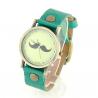 Montre moustache pour femme