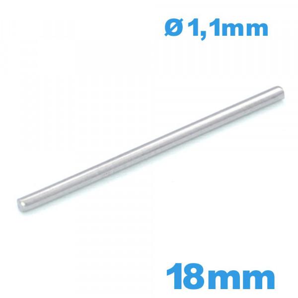 sourcing map 10Pcs Montre Bande Broche Barre 1mmx27mm INOX