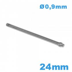 Goupille fendue large de 24 mm pour bracelet de montre argent