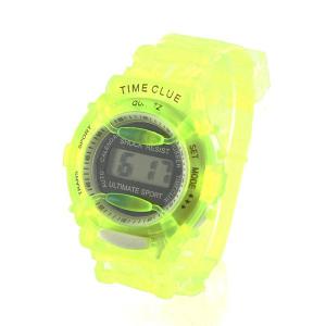 Montre électronique pas chère femme enfant LCD Chrono Waterproof