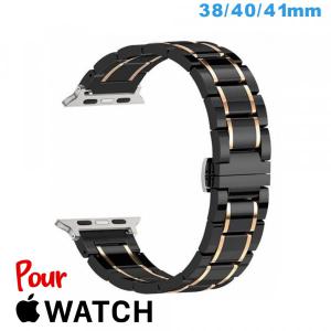 Bracelet Ceramique Noir montre pour Apple Watch 38mm
