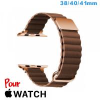 Bracelet Cuir Micro Fibre 38mm pour montre Apple Watch