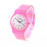 Montre plastique enfant femme pas chère transparent rose