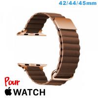 Bracelet 42 mm montre pour Apple Watch Cuir Micro Fibre