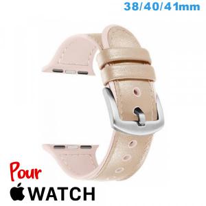 Bracelet Cuir Rose de montre Apple Watch 38mm