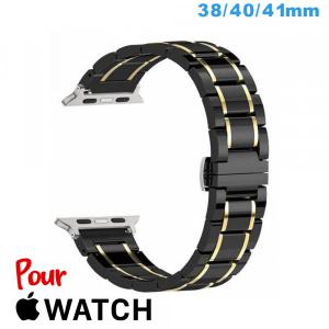 Bracelet pour montre pour Apple Watch Noir Ceramique