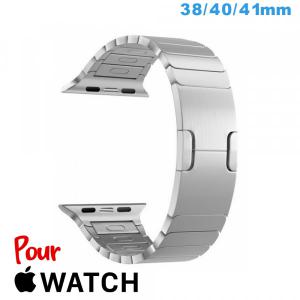 Bracelet Acier inoxydable Argente 38 mm montre Apple Watch