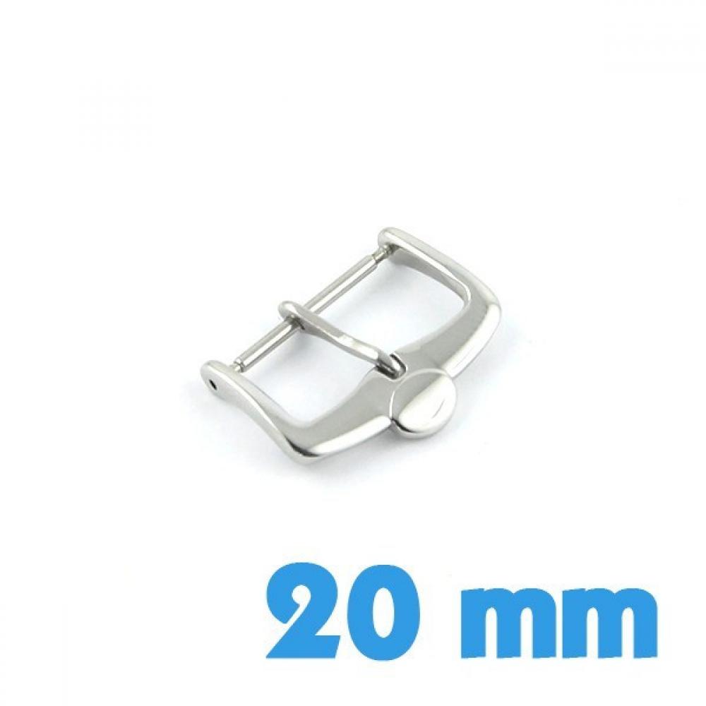 Boucle à Ardillon Acier Doré 20mm Pour Bracelet De Montre - Marque OnWatch, Neuve Sans étiquette