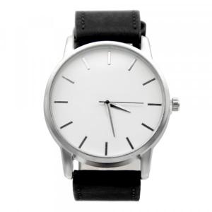 Montre Bracelet Noir Cuir PU pas chère