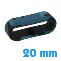 Passant pour Montre Samsung Garmin et autres Camouflage Bleu