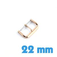 Fermoir montre pas cher ardillon cuivre 22 mm acier