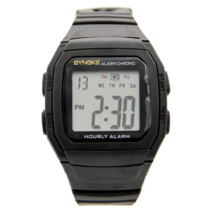 Montre digitale homme multifonction Plastique Noir Gros Chiffres LCD - LED | My-Montre
