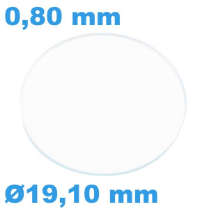 Verre 19,1 mm Plat Saphir... Verre 19,1 mm Plat Saphir...