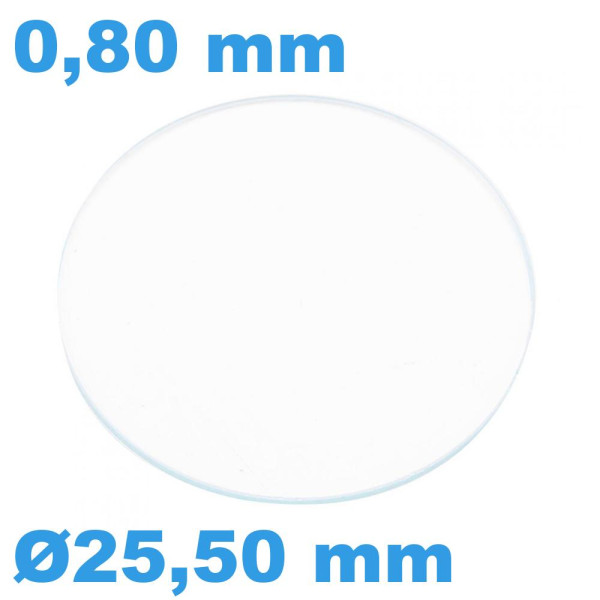 Verre Acrylique Pour Montre LIP - Ø 15.90 Mm - Bague Dorée Hauteur 3.30 Mm - Neuf