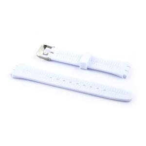 Bracelet pas cher pour montre Swatch 17 mm silicone blanc