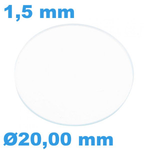 Verre 20 mm pour montre... Verre 20 mm pour montre...