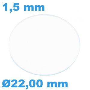 Verre Saphir 22 mm Plat de... Verre Saphir 22 mm Plat de...