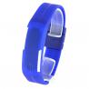 Montre style sport bleu led rouge bracelet réglable