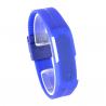 Montre style sport bleu led rouge bracelet réglable