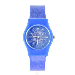 Montre pas chère femme et enfant bleu paillettes marque Willis