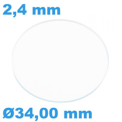 Verre Saphir 34 mm pour...
