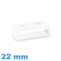 Passant Montre compatible Casio G Shock 22 mm Silicone Blanc