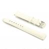 Bracelet cuir véritable blanc type crocodile 18 mm brillant