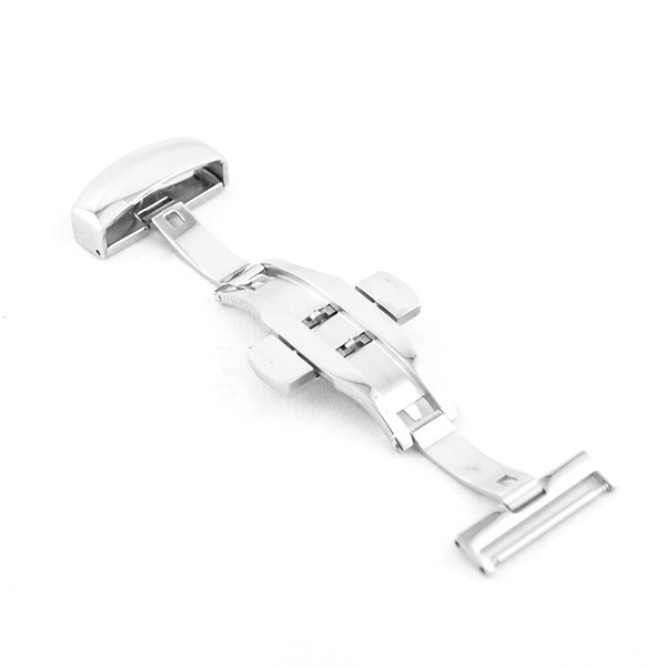 Fermoir à Bouton Poussoir Rapide Pour Bracelet Montre 20mm - Argenté - Marque Uxcell - Neuf Avec étiquettes