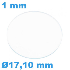 Verre 17,10 mm Plat Saphir... Verre 17,10 mm Plat Saphir...
