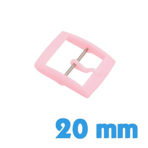 Boucle Ardillon Plastique Rose 20 mm pas chere
