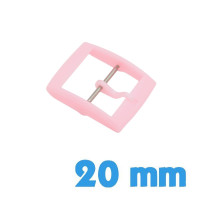 Boucle Ardillon Plastique Rose 20 mm pas chere