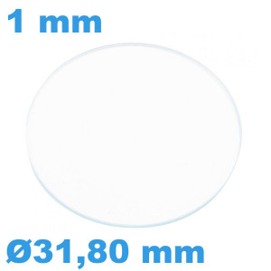 Verre 31,80 mm Plat Saphir... Verre 31,80 mm Plat Saphir...
