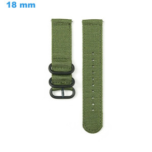 Bracelet montre Vert 18 mm...