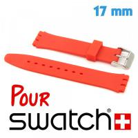 Bracelet Montre Swatch Rouge Silicone pas cher