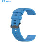 Bracelet Ardillon Bleu 22 mm Silicone de montre