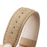 Bracelet pour montre 16 mm Nylon boucle Ardillon Beige