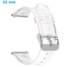 Bracelet montre Transparent 22 mm Plastique fermoir Ardillon