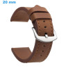Bracelet montre 20 mm Cuir Synthétique Ardillon Brun