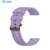 Bracelet fermoir Ardillon 22 mm Caoutchouc Violet pour montre