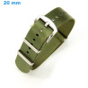 Bracelet de montre 20 mm Nylon Vert