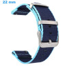 Bracelet montre 22 mm Nylon Bleu boucle Ardillon