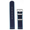 Bracelet montre 22 mm Nylon Bleu boucle Ardillon