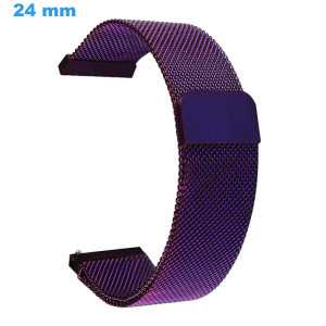 Bracelet Violet 24 mm Acier...