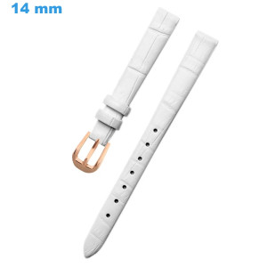 Bracelet Blanc 14 mm Cuir...