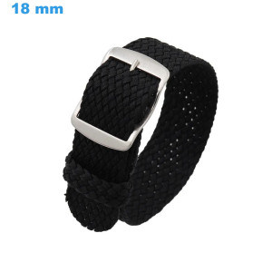 Bracelet Noir 18 mm Nylon...