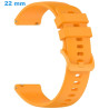 Bracelet de montre 22 mm Silicone Ardillon Orange