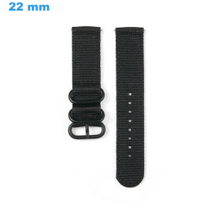 Bracelet 22 mm Nylon Noir...